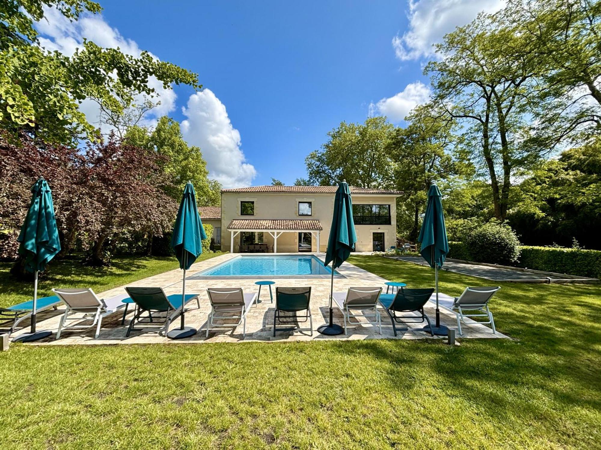 La Maison L'Eperon, Stylish 5 Star Villa Surrounded By Vineyard Near Saint Emilion Vérac Exterior foto